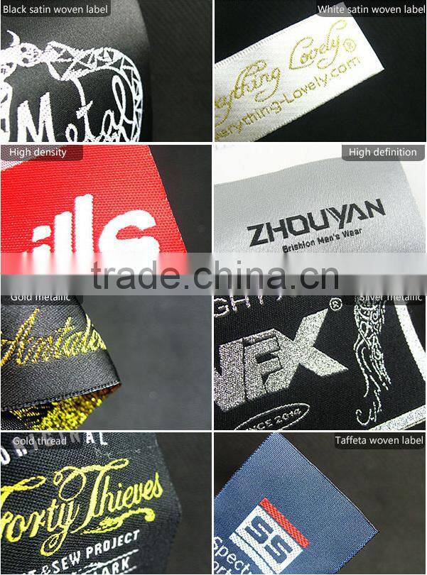 Custom Sew-On Clothing Labels Woven Logo Patches Wholesale