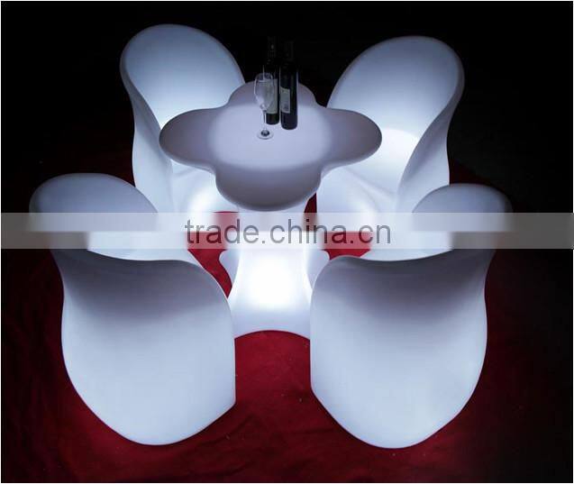 Remote Control rgb 16 Color Changing Illuminated Nightclub LED Plastic Sofa