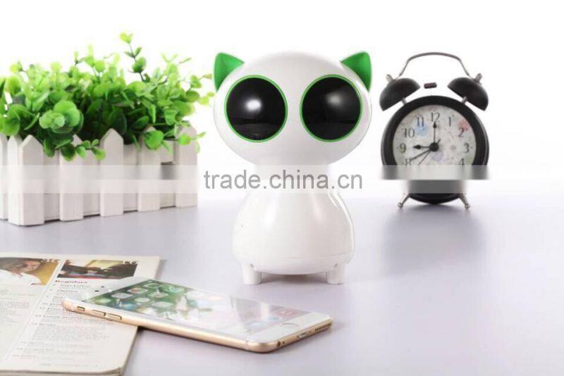 2015 Portable Cute cat design mini usb speaker for computer and cellphone