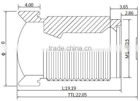 factory rent in china cn aico new products camera hd 1/2.3 inch F2.0 m12 10mp 4.35mm cctv lens