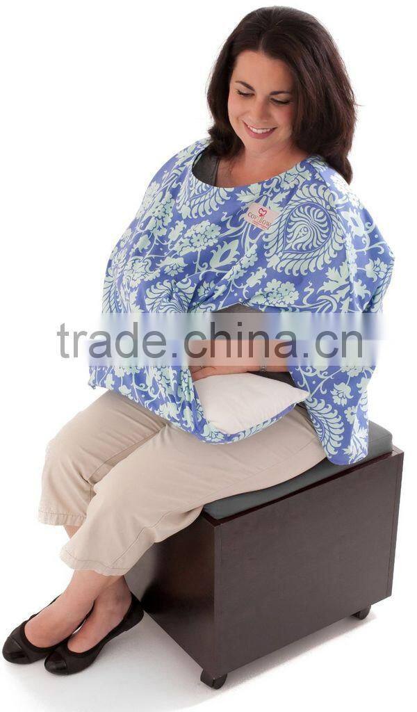 100% organic cotton printed twill Breastfeeding soft and light weight Nursing Poncho Cover Up