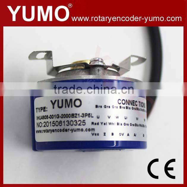 IHU4808 8mm 48mm motor Optical Sewing Machine hollow shaft incremental rotary encoder