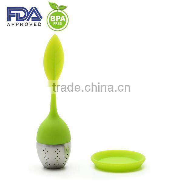 Leaf Tea Infuser Silicone Bottle With Tea Strainer