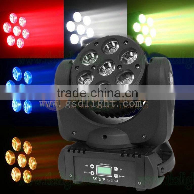 2015 New Stage 7X12w moving head led mini beam lighting