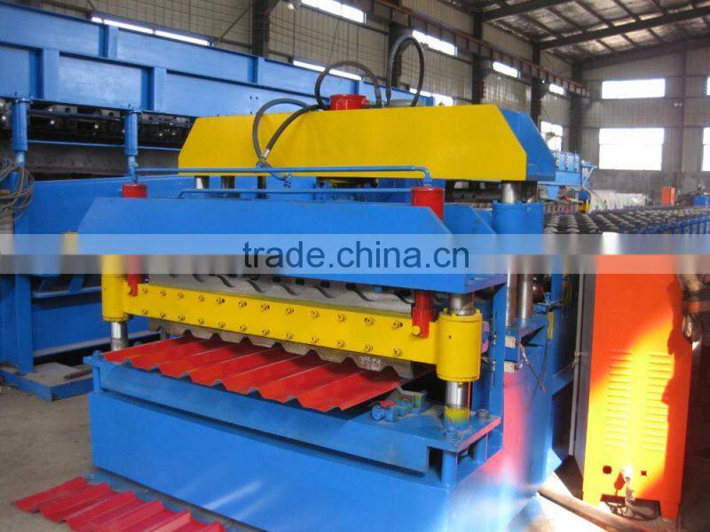 passed ISO9001 and CE Double layer roof metal roll forming machine