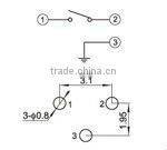 FTVCP03 3 pin right angle type tact switch 4.5x4.5mm
