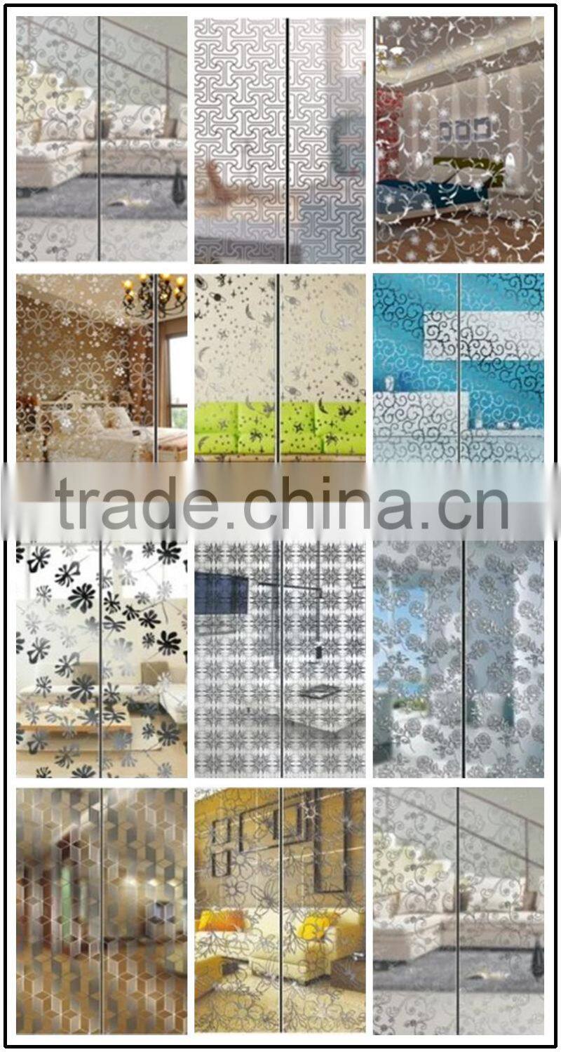 tranparent interior glass titanium door glass