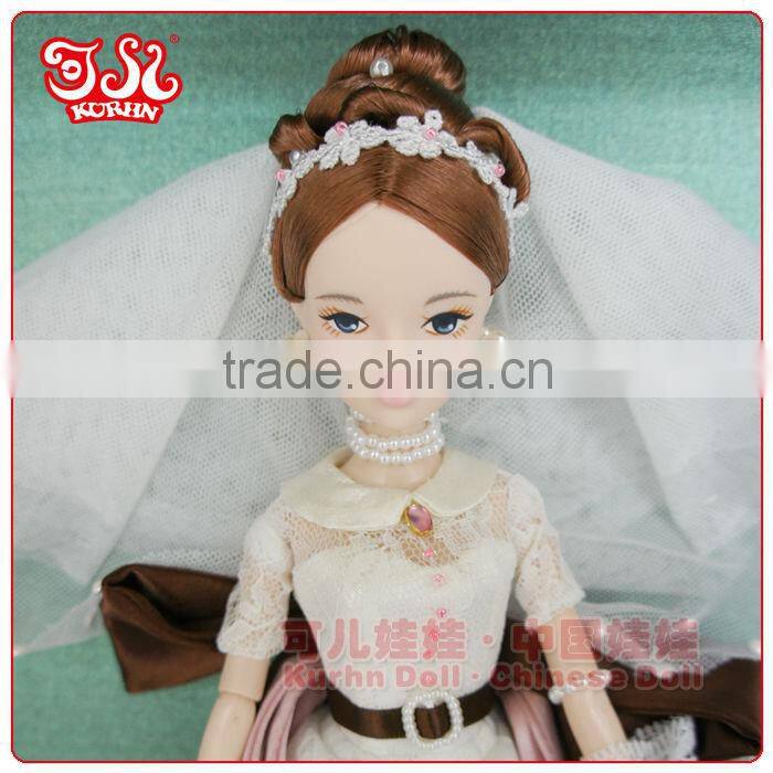 11'' or 11.5'' gorgeous fashion wedding bride doll dress