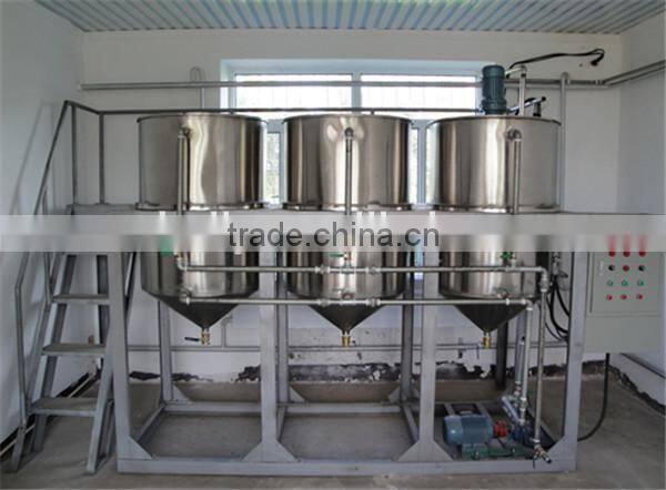 hot sale and stainless steel sunflower oil refining machine