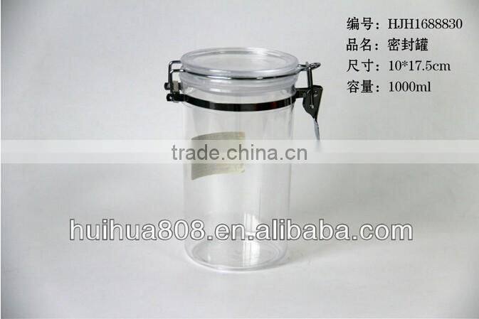 Hot Sale 750ML Transparent Recycled Food Storage Jar For Candy Airtight Jar