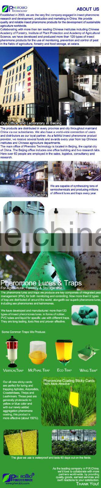 Pheromone lures of Ephestia/plodia spp. with trap set