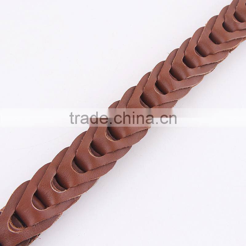 Real leather dog leash for big dog ,dog collars and leash