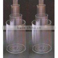 CLEAR acrylic tube china wholesale frosted led tube clear plastic square tube
