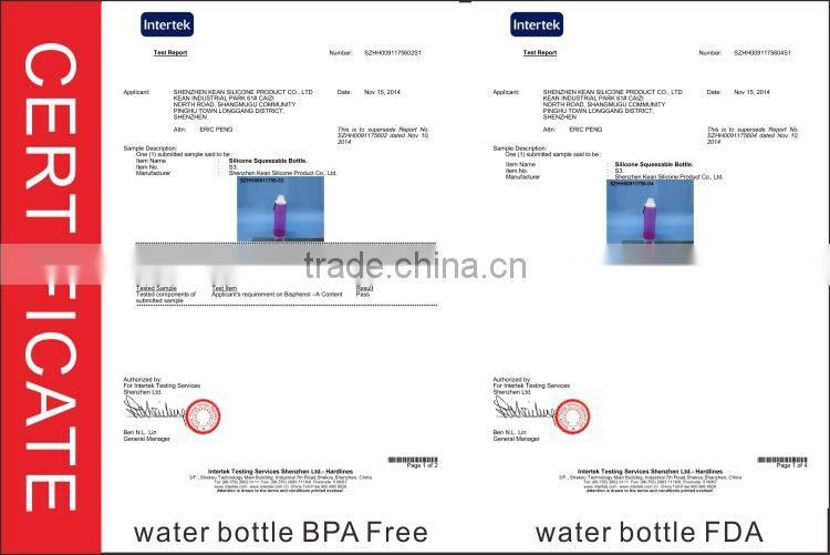 750ml Collapsible Silicone Water Bottle with air valve