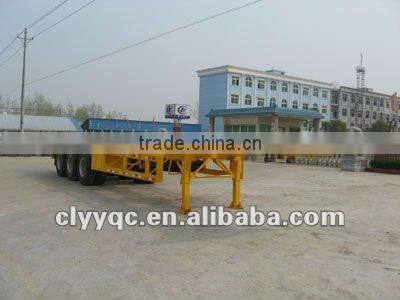 new container flat deck semi trailer truck