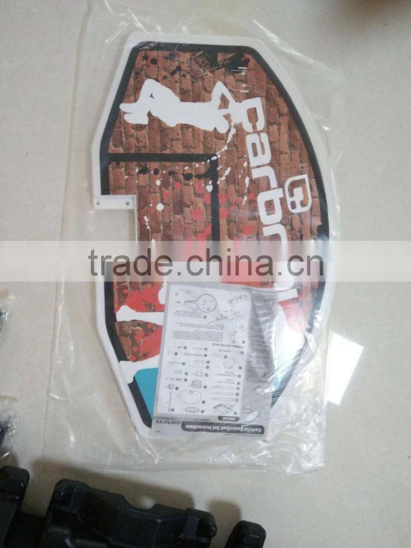 Custom Blow Molding Plastic PE Basketball Stand Adjustable System