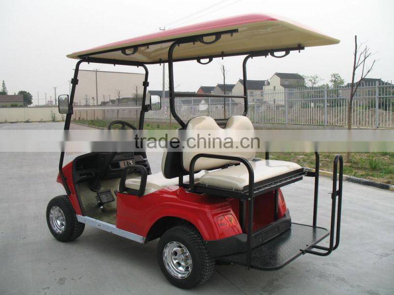 4 seater electric golf car with revised seats