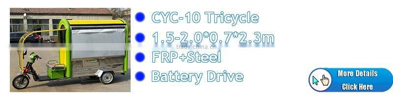 Caravan Trailer Fast Food Kiosk Used Vending Mobile Tricycle