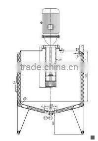 Auto-lifting High Shear homogenizer emulsified machine