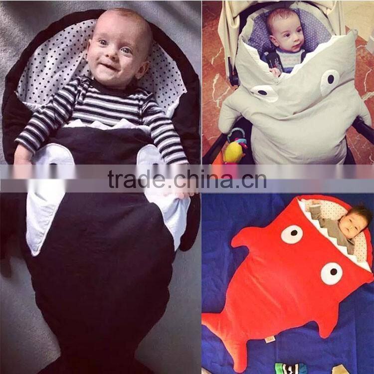 Christmas gift wholesale soft cotton baby kids children adults shark tail blanket sleeping bag