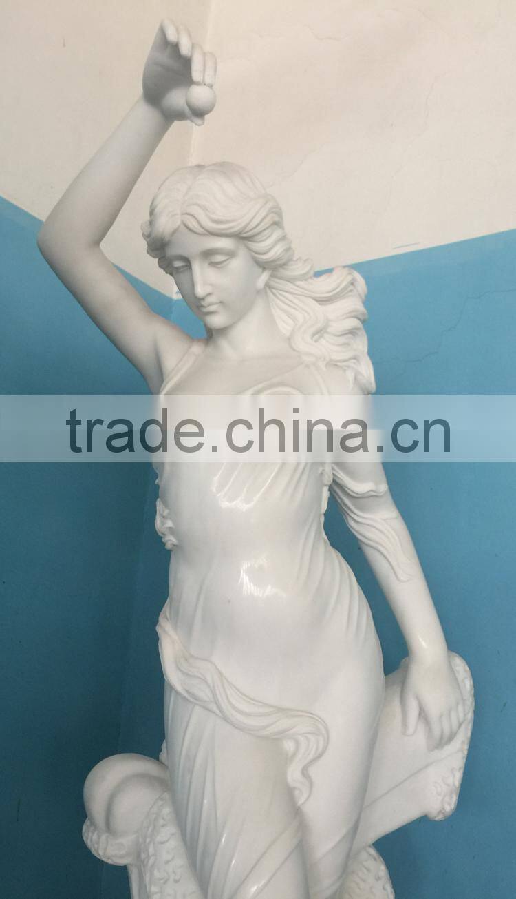 High Quality White Marble Female Greek Statue