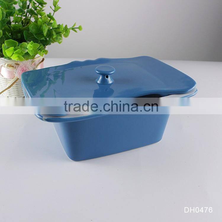 China suppliers customized ceramic cookware casserole carrier