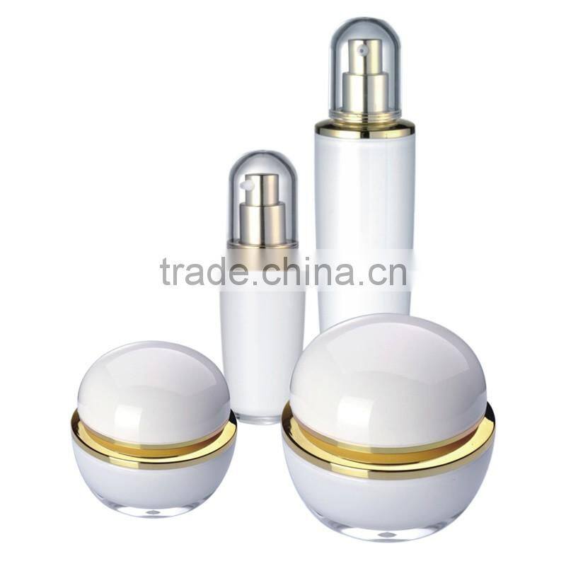 Hemispherical cosmetic acrylic cream jars