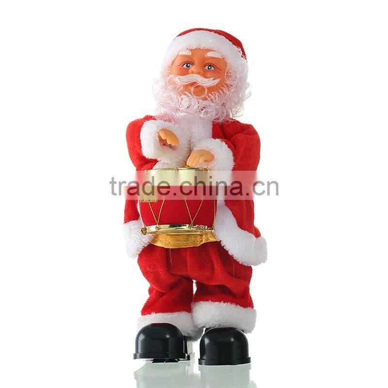 Top sale Christmas Supplier christmas dancing and singing santa claus