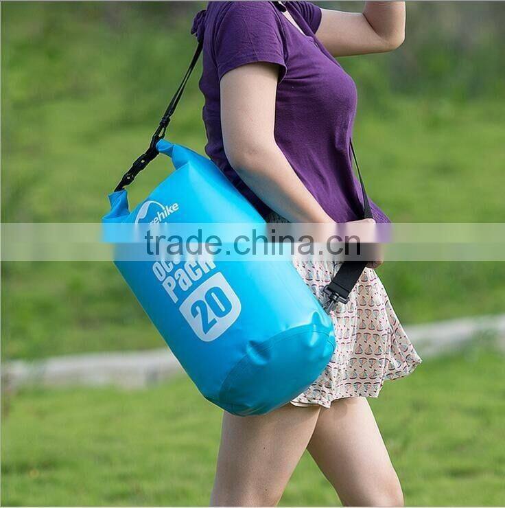 500D Ocean Pack Waterproof Dry Bag With Shoulder Straps Outdoor Camping/Hiking/Swimming Waterproof Ocean Pack For Sale