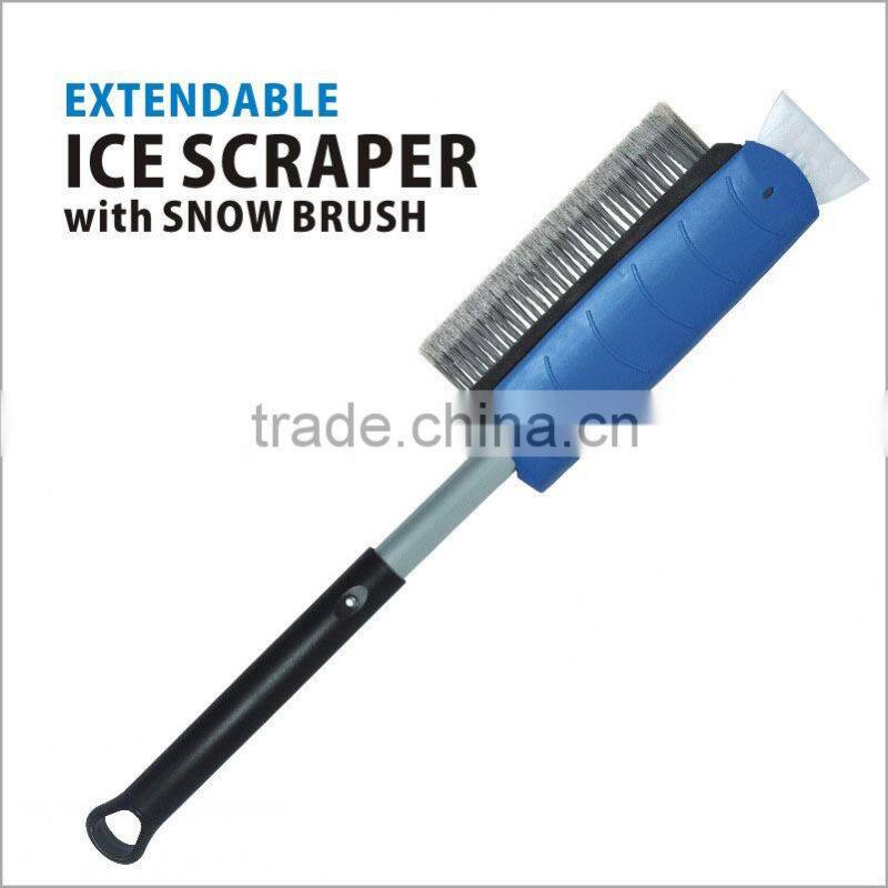 EXTENDABLE ICE SCRAPER WITH SNOW BRUSH long handled auto ice scraper&snow brush professional ice scraper