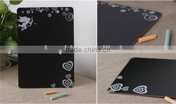 Decorative Wooden Message Boards Double Side Wooden Memo Blackboard Writing Board Coffee Shop Message Board 21 * 30 cm