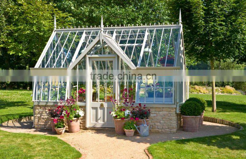 Beautiful Steel Garden Greenhouse / Flower Glass Greenhouse