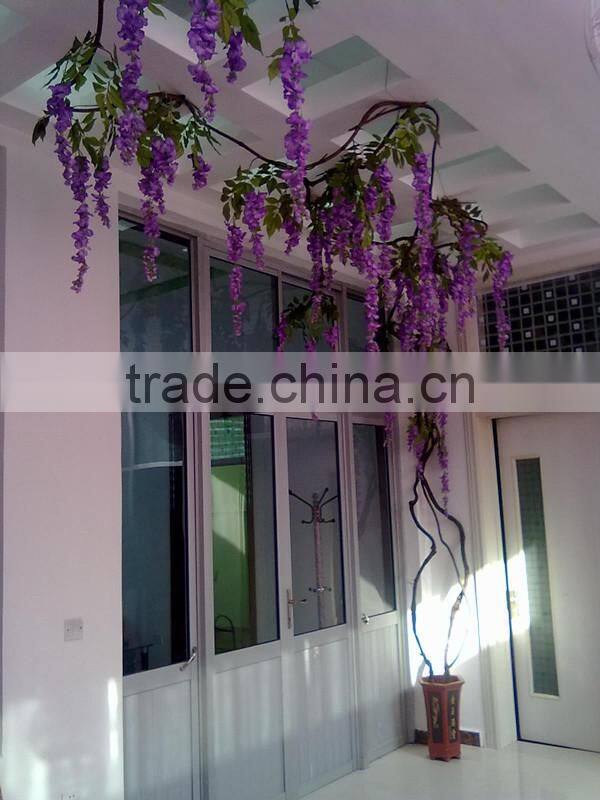 factory outdoor popular design handing plant fake uv proof artificial orchid handing vine EHM09