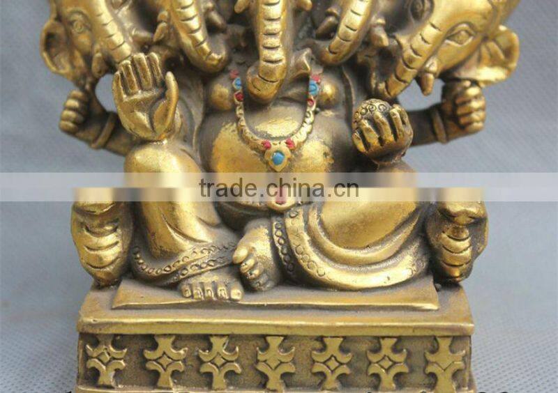 Art And Collectible Use Home Decoration Bronze Ganesha Statue