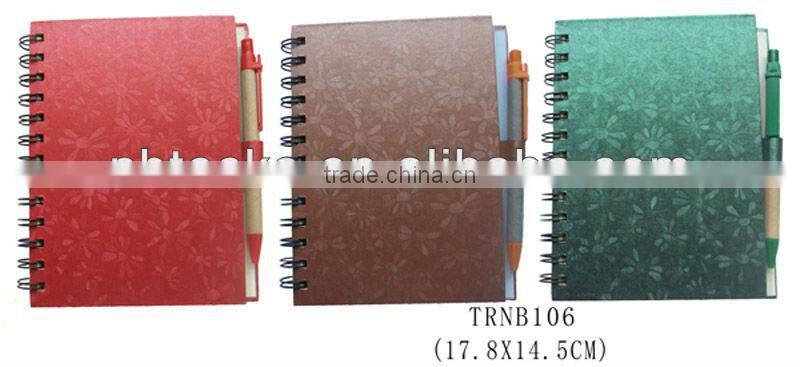 ECO Friendly notebook with ball pen