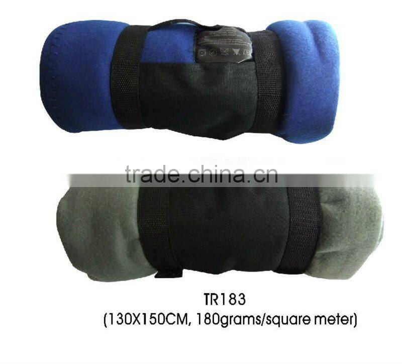 Travel Blanket/Promotional Blanket with embroidered logo