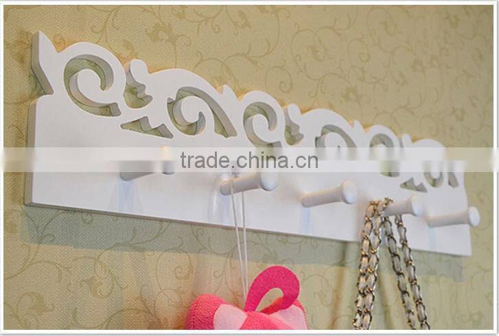European white fashion wooden wall shelf