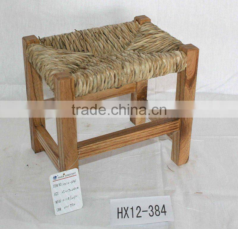 Antique wooden seat stool for children