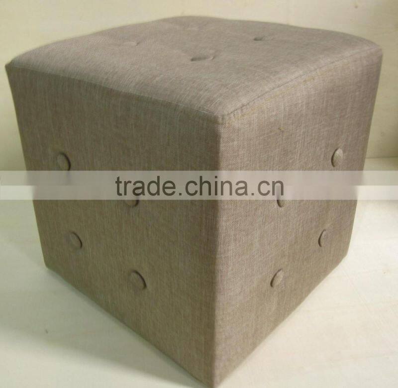 living room furniture ottoman fabric square footstool