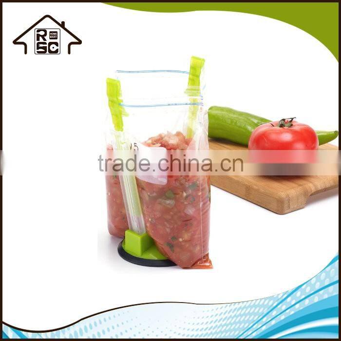 NBRSC Plastic Bag Holde Stand Flower Shape Base Storage Bag Holder Baggy Rack Holder