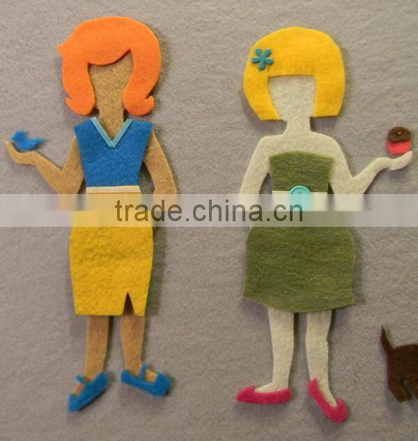 high quality premium new custom non-woven felt diy zoo animal craft kit for kids baby educational toy manufacturer in China OEM