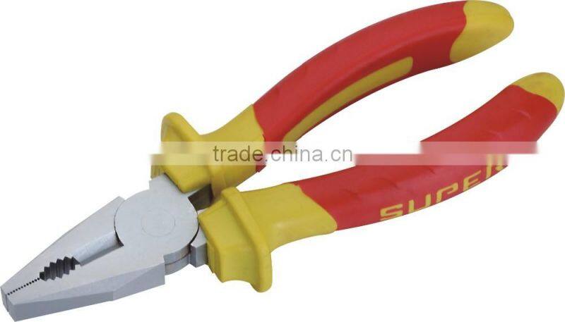 European type double color PVC handle end-cutting pliers