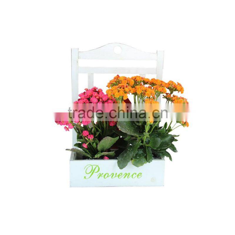 2017 Fashion Outdoor Garden Hanging Wooden Design Flower Pot