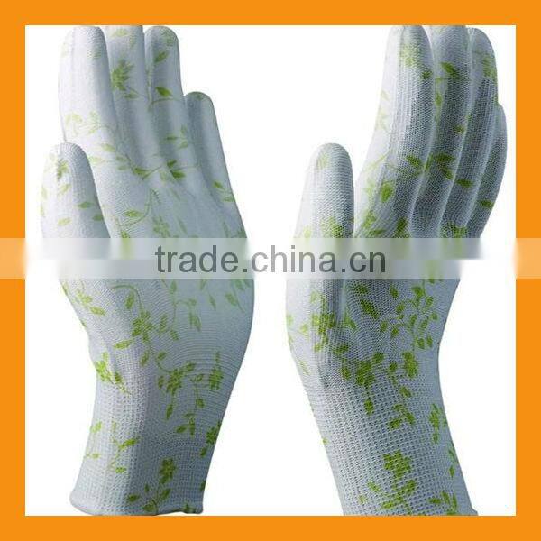 White PU Palm Coated Gloves