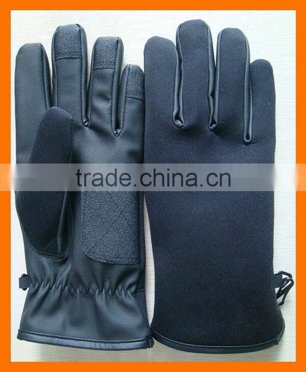 PU Leather Police Gloves for Winter