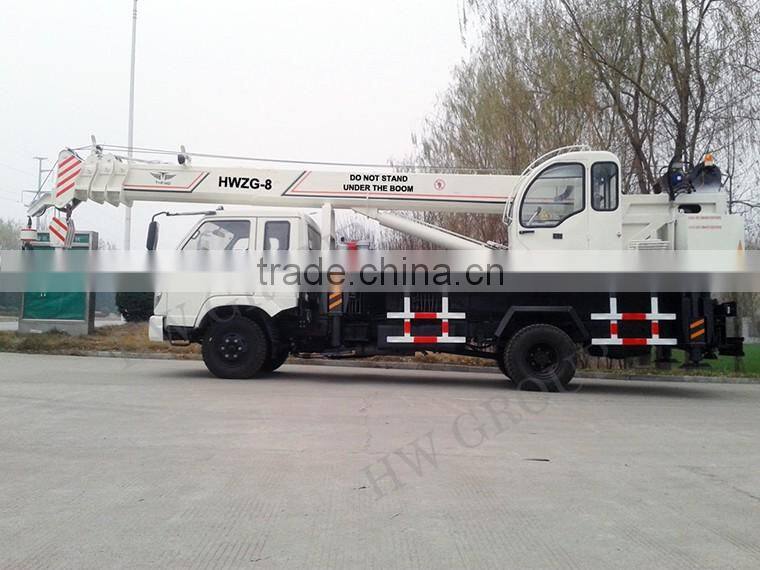 Construction Machinery 8Ton Mini Size Buiding Truck Mounted Crane For Sale