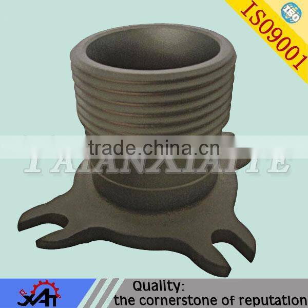 Iron pipe valve class header resin sand casting CNC machining
