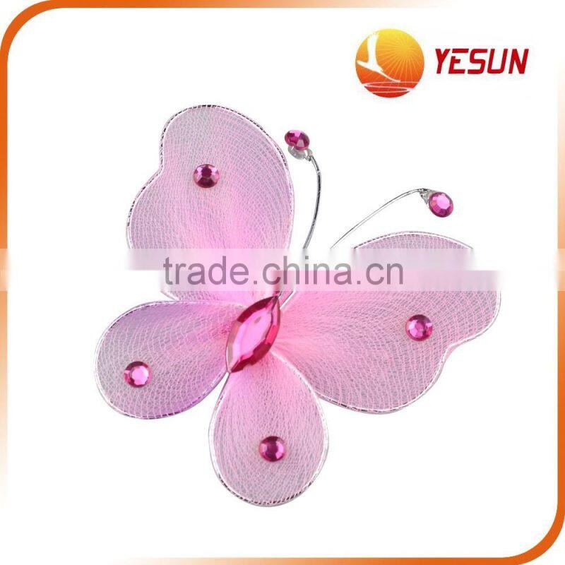 Set of 6 PCS Butterfly Brooch,Polyester Butterfly Brooch ,Butterfly Brooch Pin