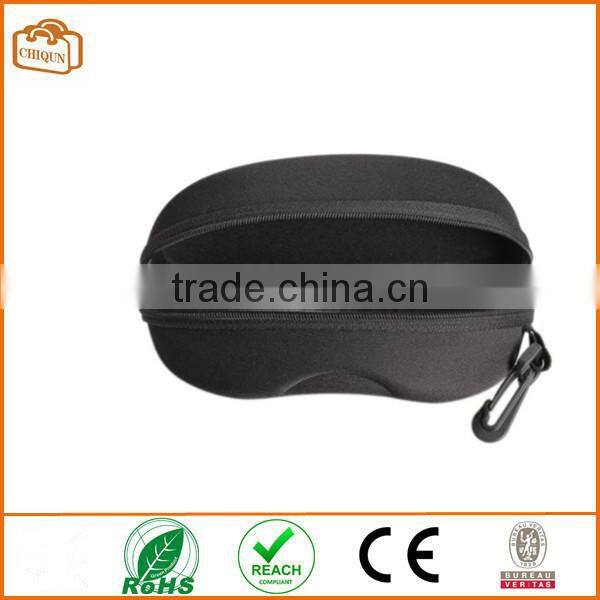 6.30"*3.35"*2.56" Zipper Eye Glasses Sunglasses Hard Case Box Portable Protector Black
