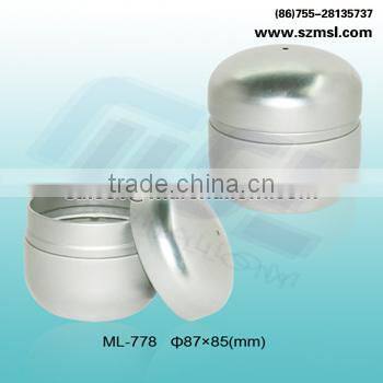 round metal tin box for candle candle jars